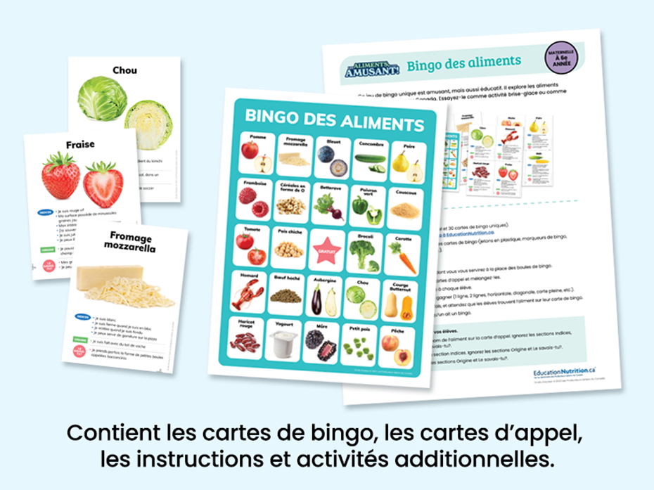 carte de bingo, cartes d'appel et feuilles d'activités pour le bingo